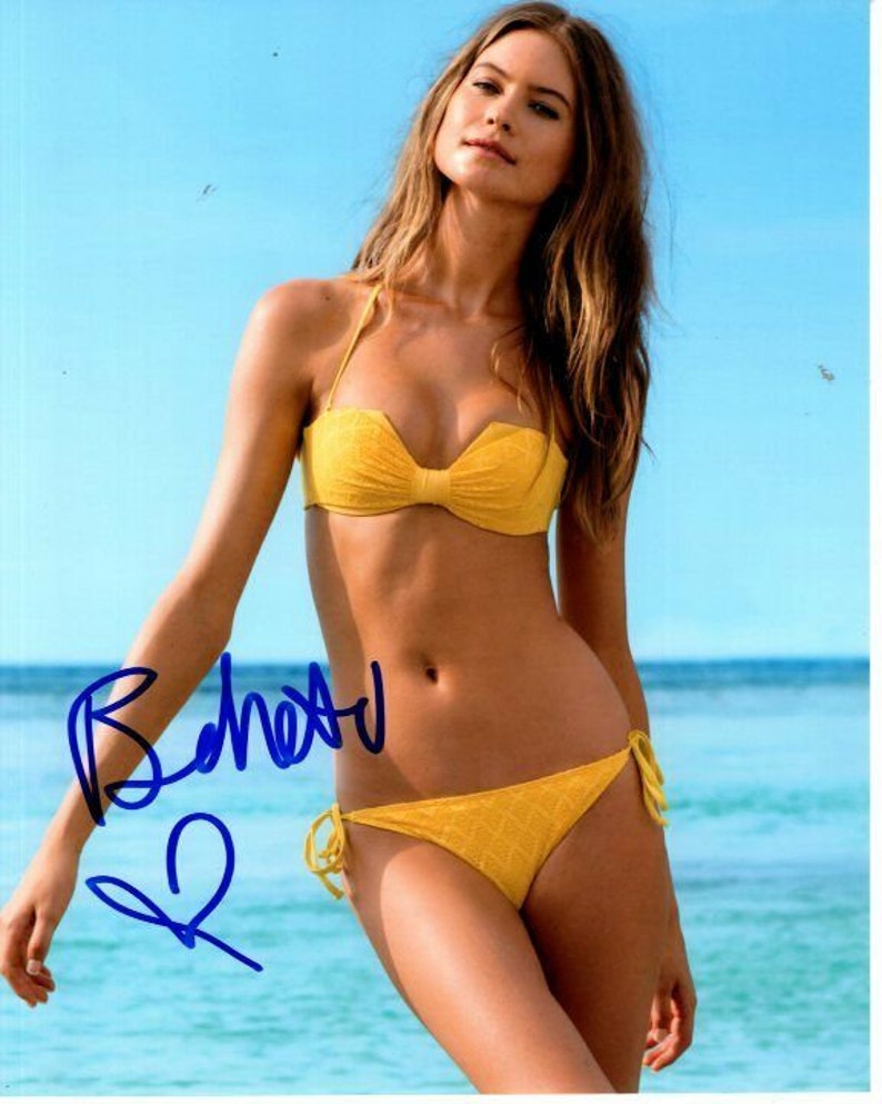 Behati prinsloo signed autographed sexy bikini 8x10 Photo Poster painting wife of adam levine