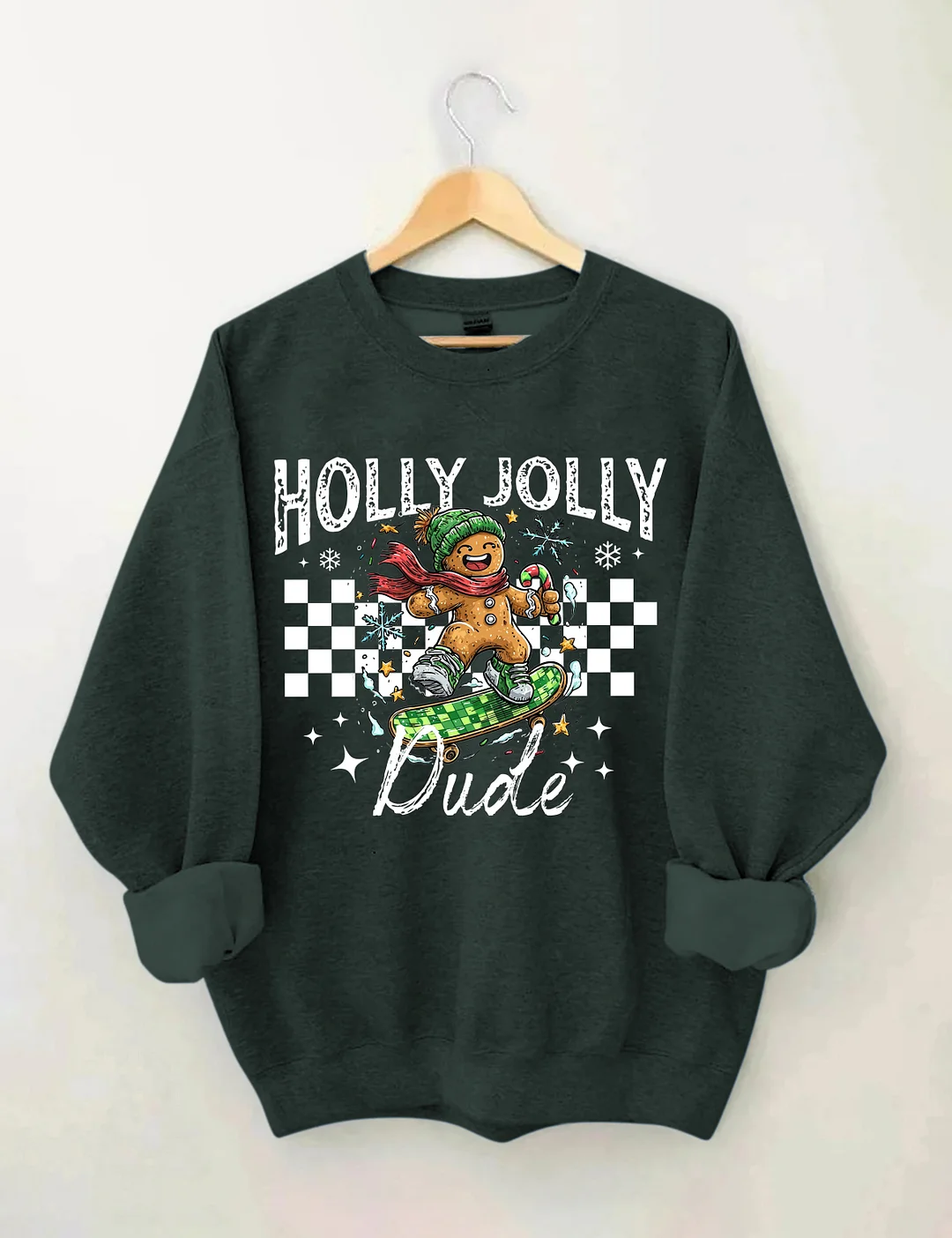 Christmas Holly Jolly Dude Sweatshirt
