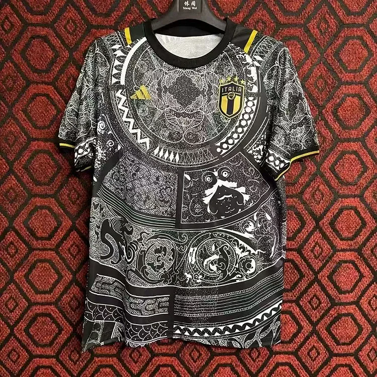 24-25 Italy Black Special Edition Football Jersey