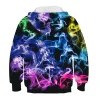 Kid Boys Girls Space Galaxy 3D Print Teen Hoodie