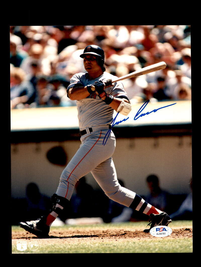 Jose Canseco PSA DNA Coa Signed 8x10 Photo Poster painting Red Sox Autograph