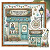 Sewing House-14CT Stamped Cross Stitch 40*40cm/15.75*15.75in