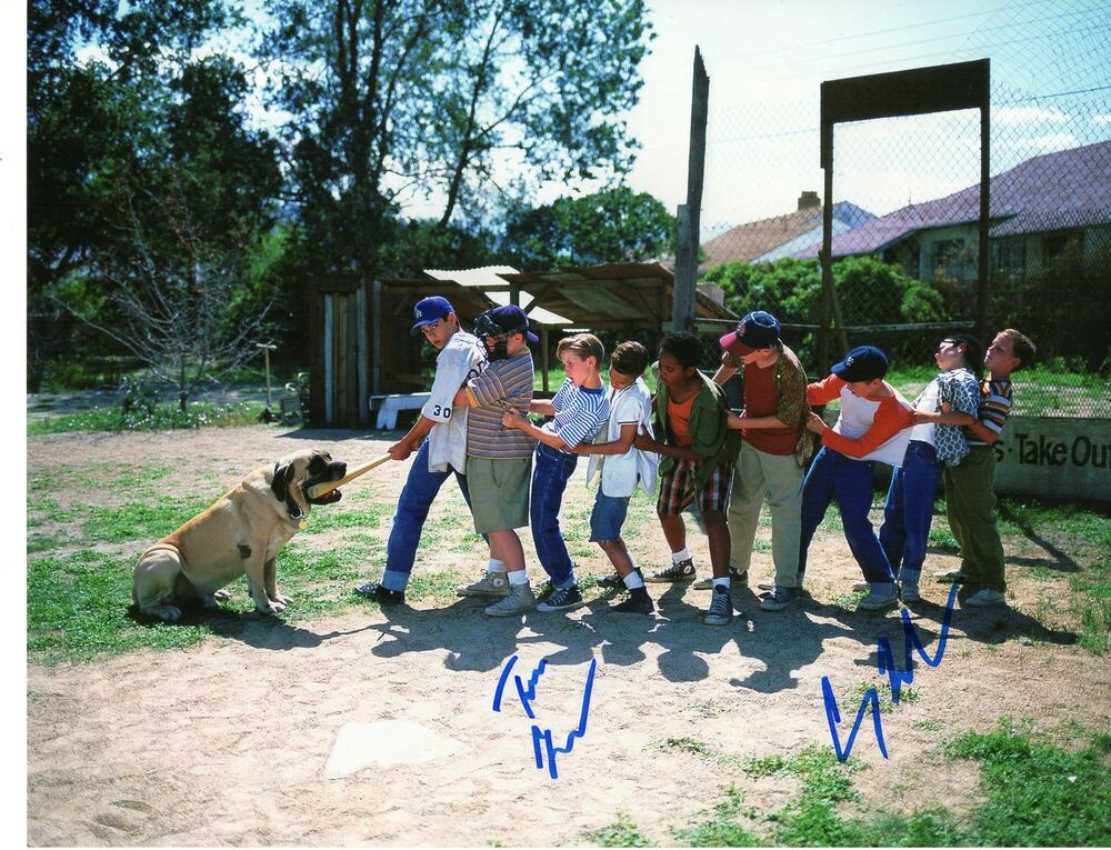 Tom Guiry and Chauncey Leopardi Autograph 11x14 Photo Poster painting The Sandlot Zobie