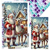 Santa Claus Elk - Diamond Painting - Full Round Drill (Canvas|40*70cm)