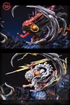 Human-Beast Form Kaido vs Nika Luffy with LED - ONE PIECE Resin Statue - Fantasy Studios