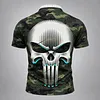 Men's Vintage Skull Print Casual Top by Inlyline