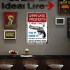 Warning - Vintage Metal Signs(8*12Inch)  - Warning