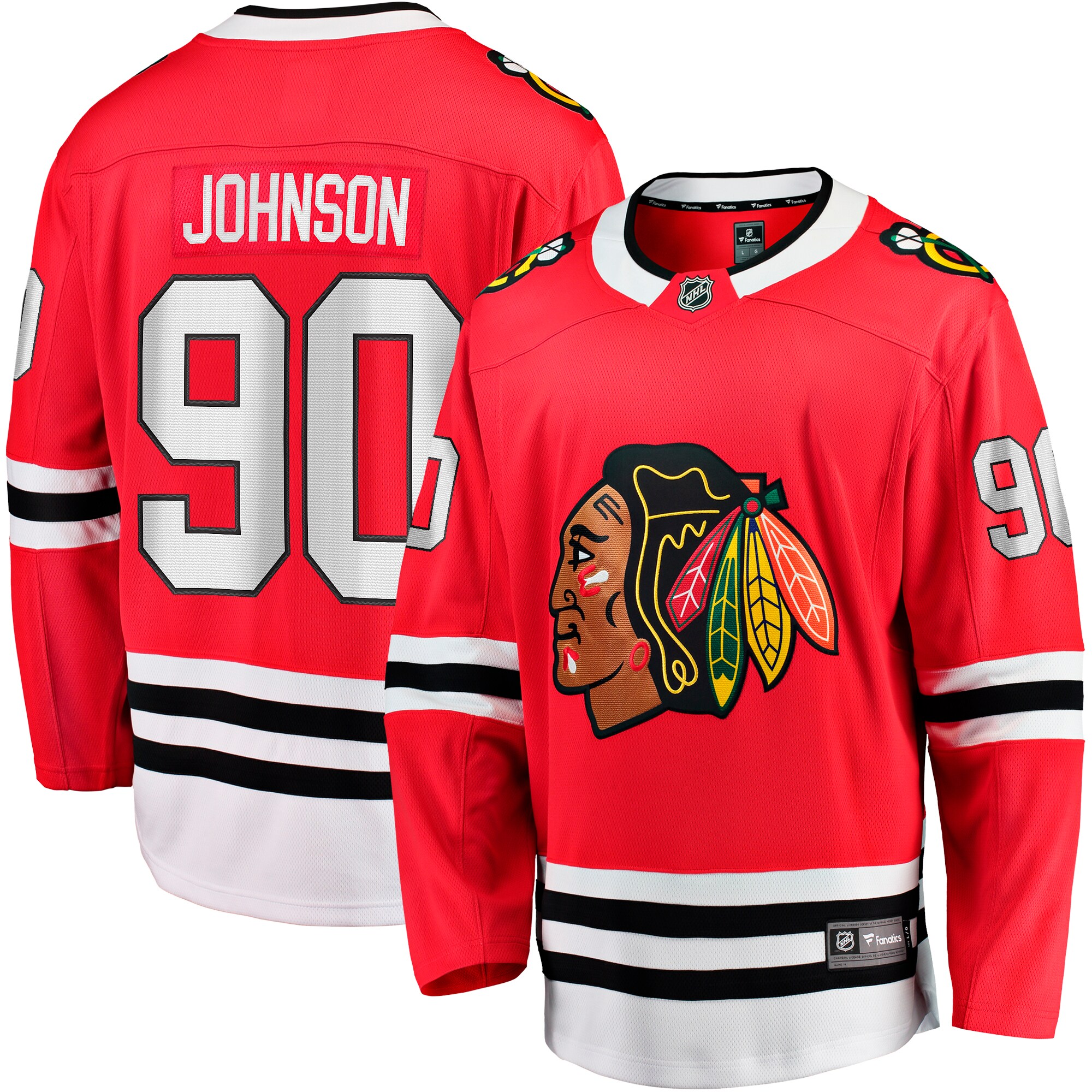 Tyler Johnson Chicago Blackhawks Fanatics Home Team Breakaway   Jersey – Red mysite