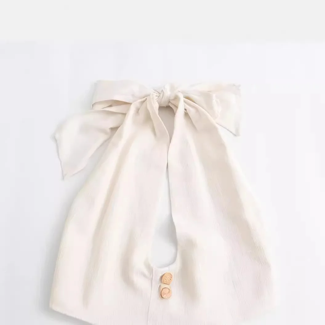 Woherb Woherb 2024 New Fashion Hanging Neck Collar Show Back Buckle Solid Color One-Piece Wide Leg Pants Pants Women 5785-Outfit Ideas