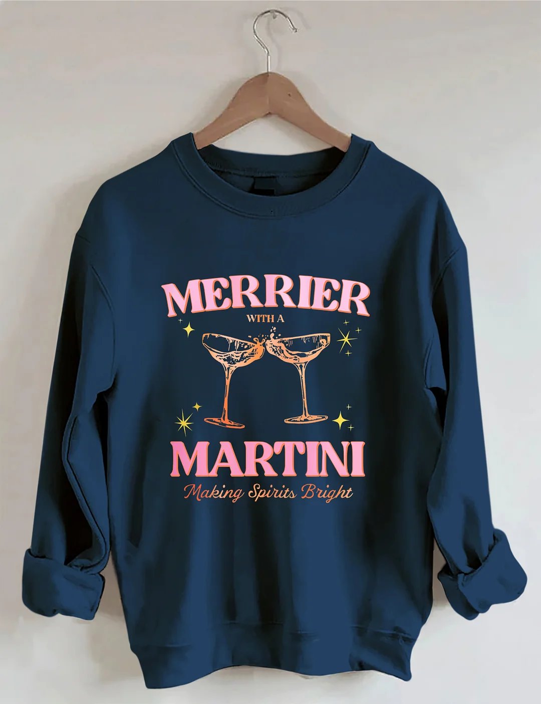 Merrier With A Martini Sweatshirt 