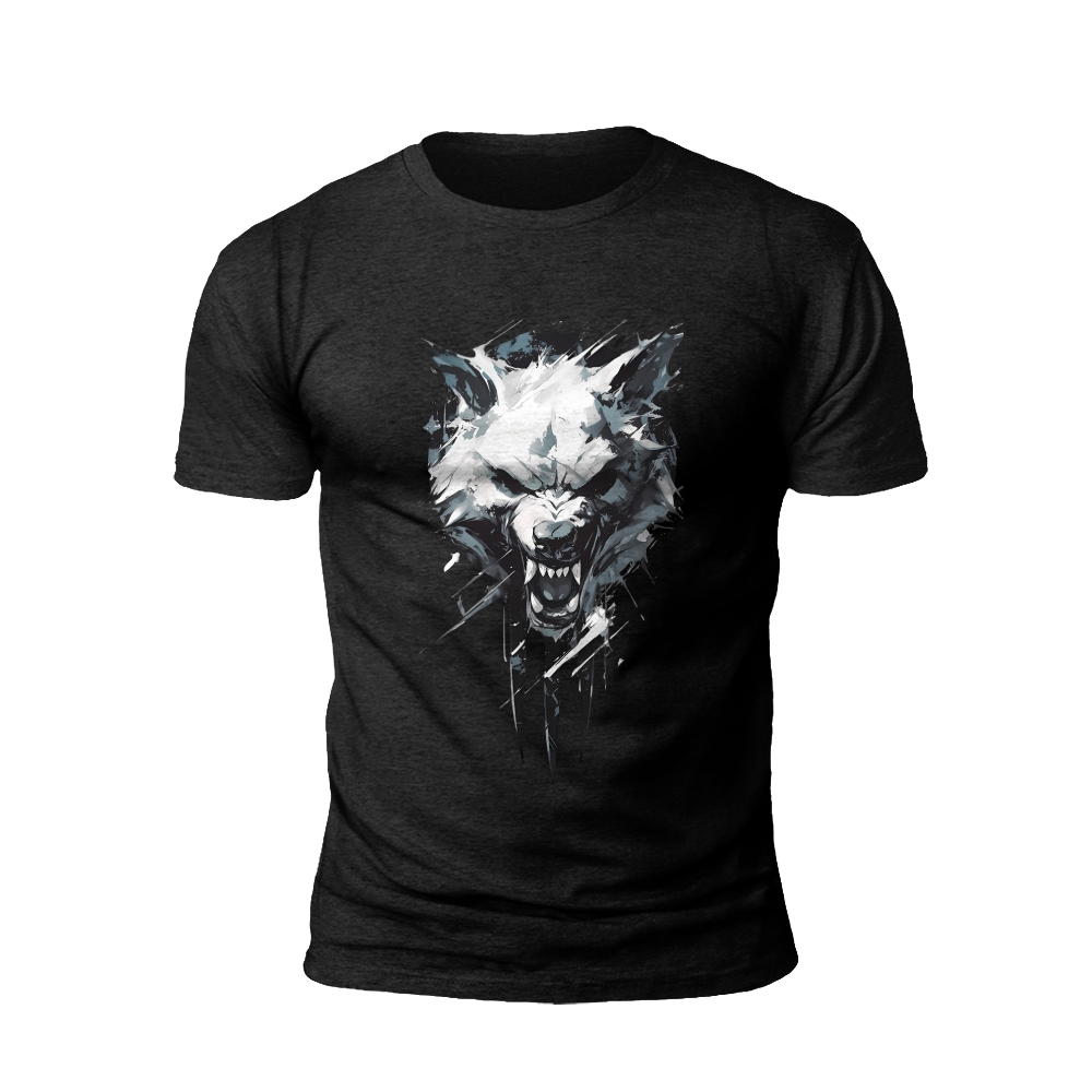 Fierce Abstract Wolf T-Shirt