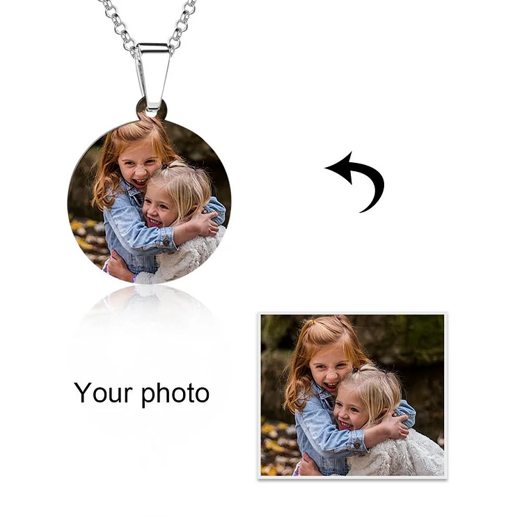 Personalized Heart Necklace Custom Photo Necklace Gifts For Her