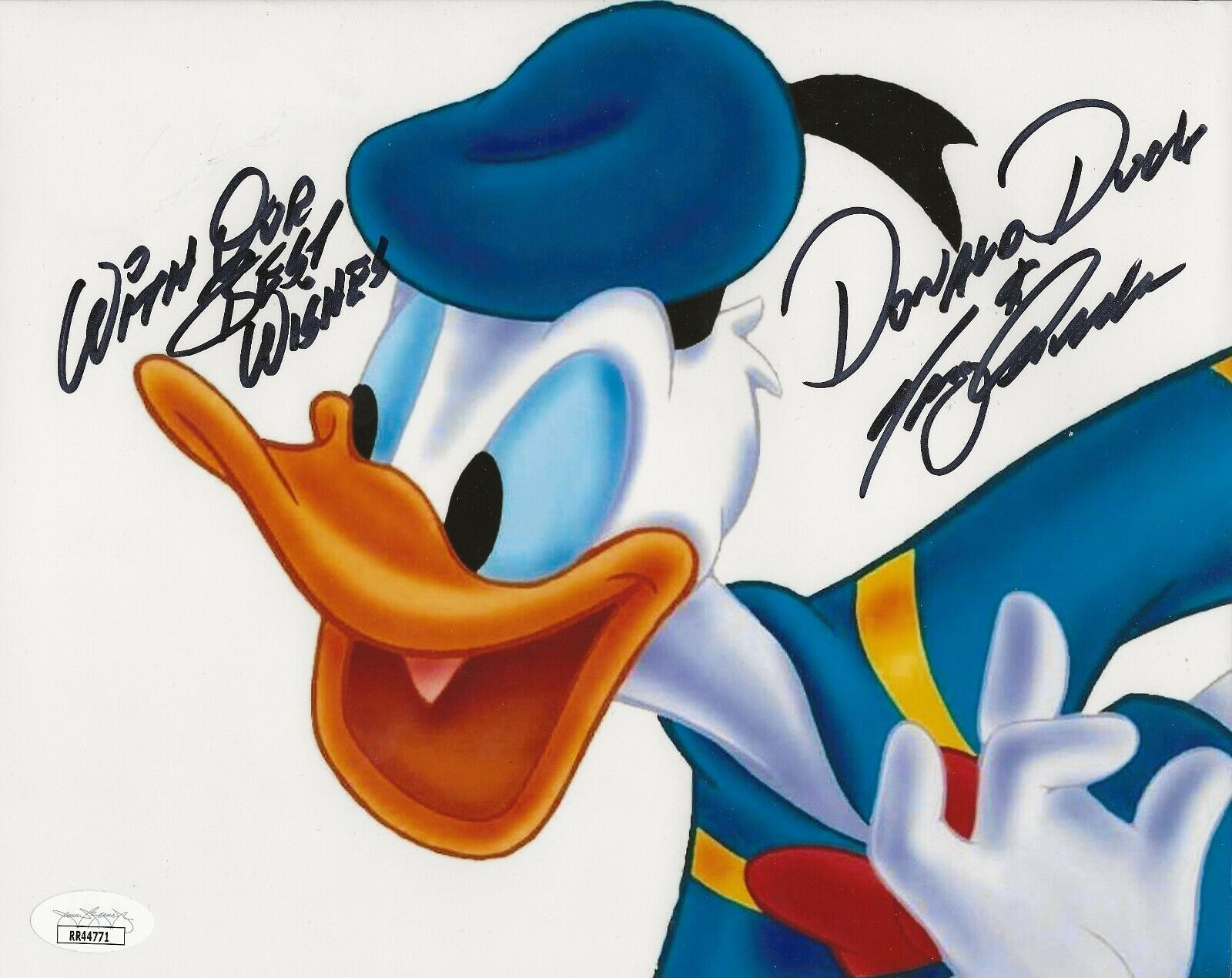 Tony Anselmo REAL hand SIGNED Donald Duck Photo Poster painting #2 JSA COA Disney Voice Actor