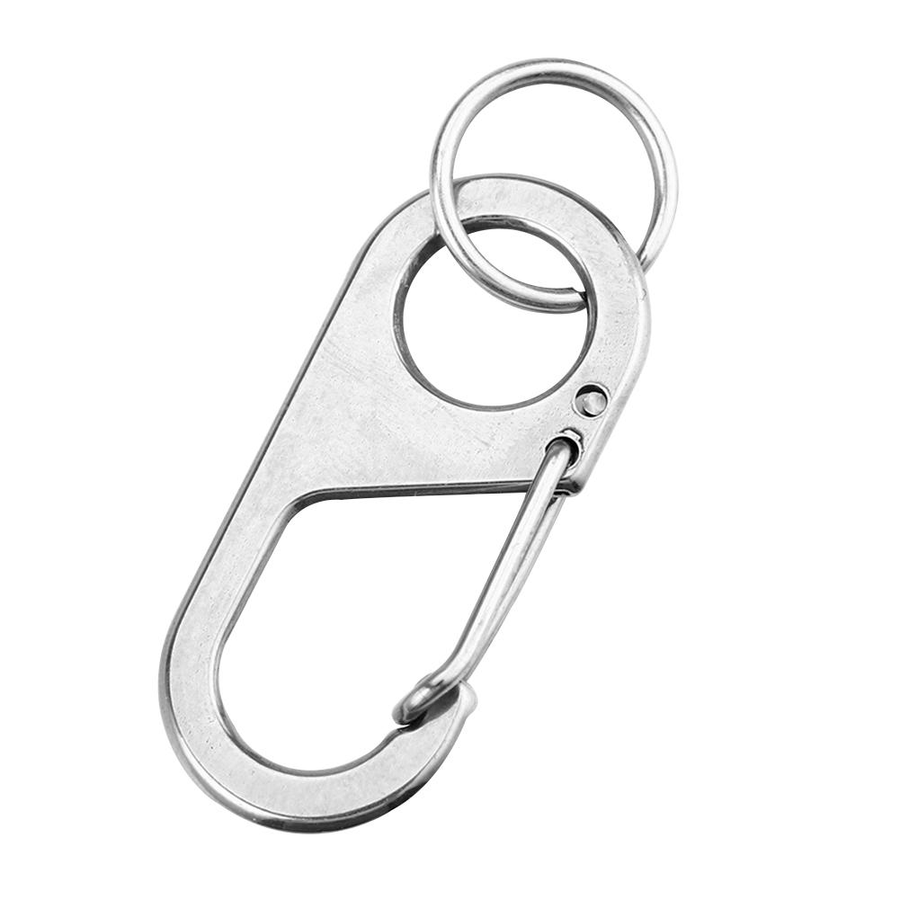 

8 Shape Carabiner Key Chain Ring Outdoor Hanger Snap Hook Buckle (Silver), 501 Original