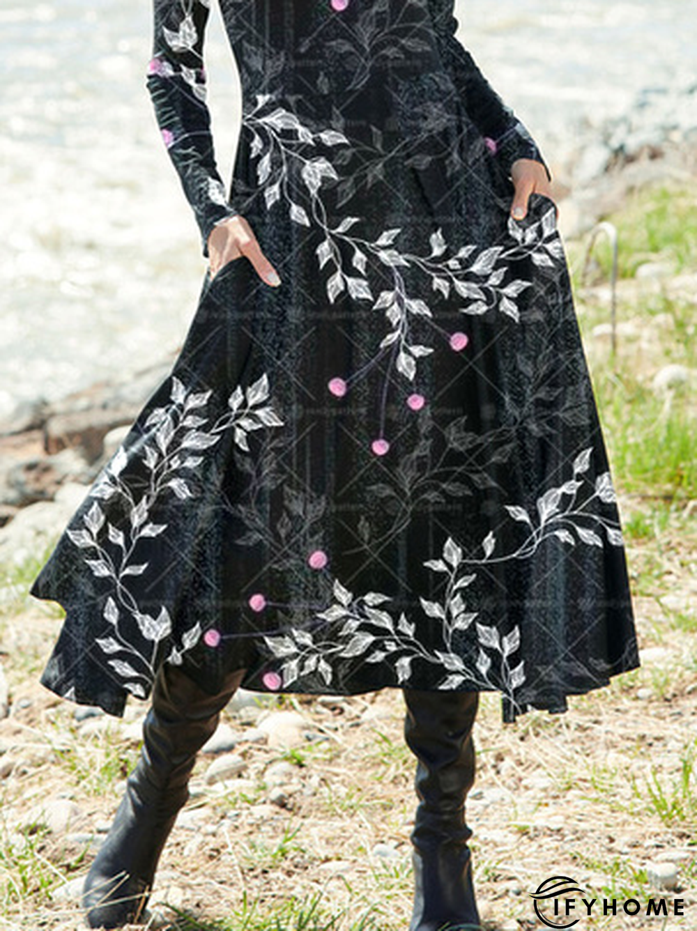 Floral Casual Loose Dress | IFYHOME