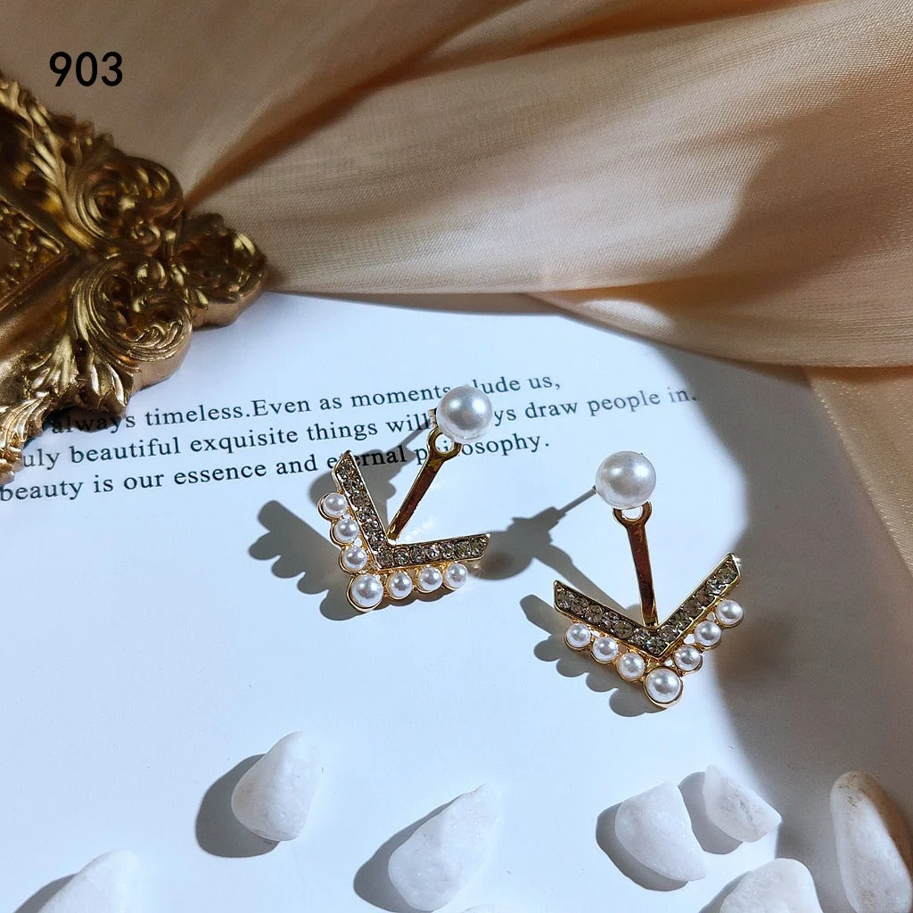 Tinyname® Women's Haute Couture Simple Pearl Exquisite Earrings