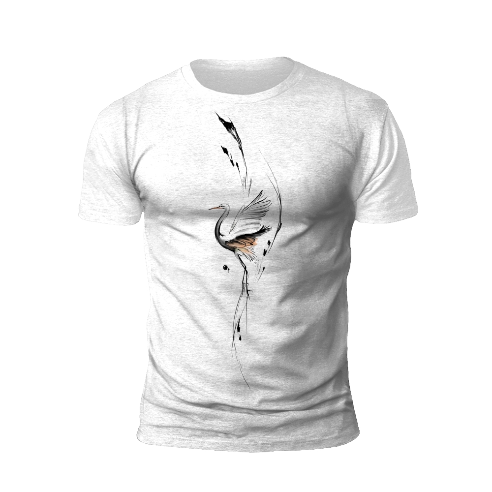 Graceful Crane: Freedom and Serenity T-Shirt