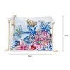 DIY Flower Special Shape Diamond Painting Leather Chain Shoulder Bag Clutch