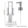 Nutcracker Acrylic Soap Pump Dispenser Refillable Gel Liquid Container for Home