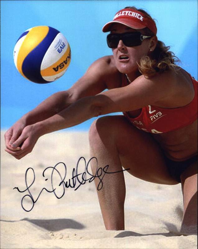 Lisa Rutledge authentic signed AVP volleyball 8x10 Photo Poster painting W/Cert Autographed 05