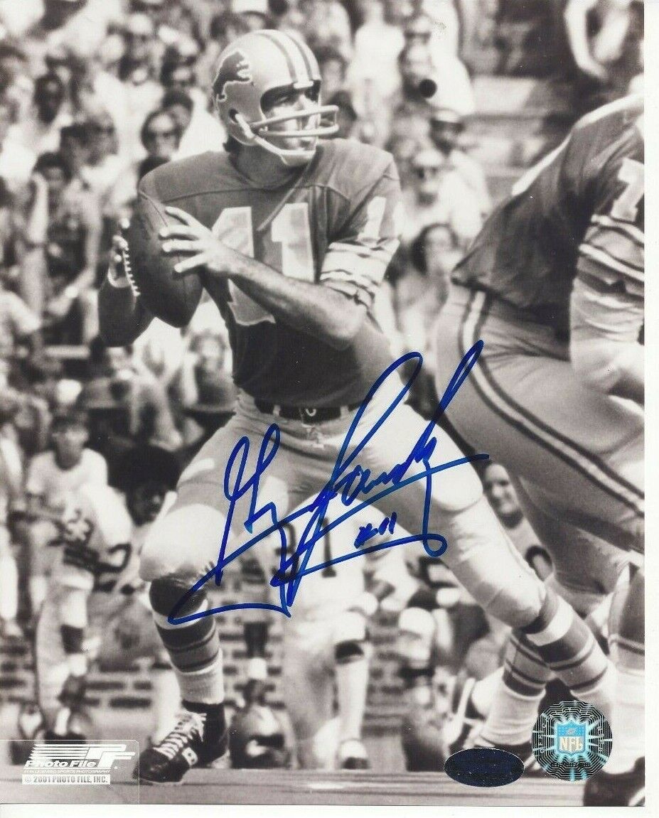 Greg Landry Autographed 8x10 Detroit LionsRare B940