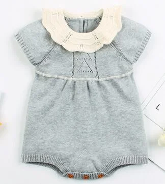 Baby Romper Jumpsuit Autumn Sweater Baby Knitted Sweater Jumpsuit Children Warm Clothing Fashion Jumpsuit