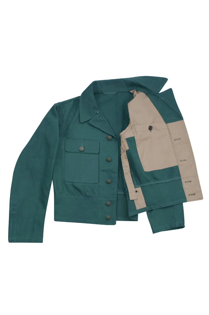   Polizei German M1944 EM Summer HBT Tunic Feldbluse German-Uniform