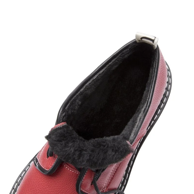 Retro Women Shoes Genuine Leather 2021 New Spring British Style Student Shoes Wild Thick Large Size 41 42 43 Ladies Oxford Shoes