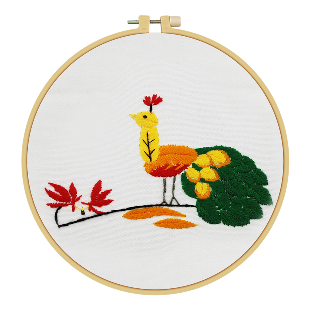 

Leaf Peafowl - Embroidery - 25x25cm, 501 Original