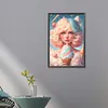 (Big Size)(AB/Round Drills)Colorful Ice Cream Girl-Full Diamond Painting 40*60CM