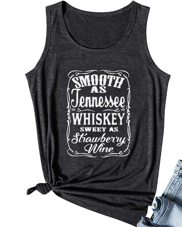 Smooth As Jennessee Summer Casual Sports Vests