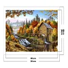 (Counted/Stamped) 11CT Falling Water Cottage-Cross Stitch 40*50cm/15.7x19.7in