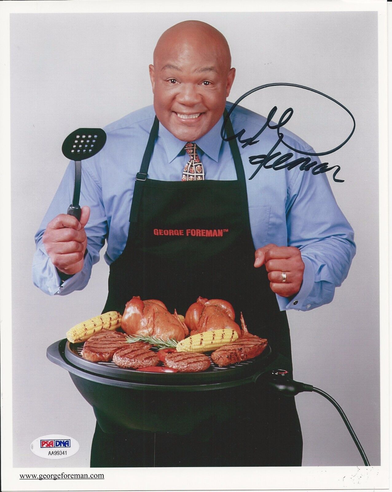 GEORGE FOREMAN Signed 8x10 Photo Poster painting w/ PSA COA