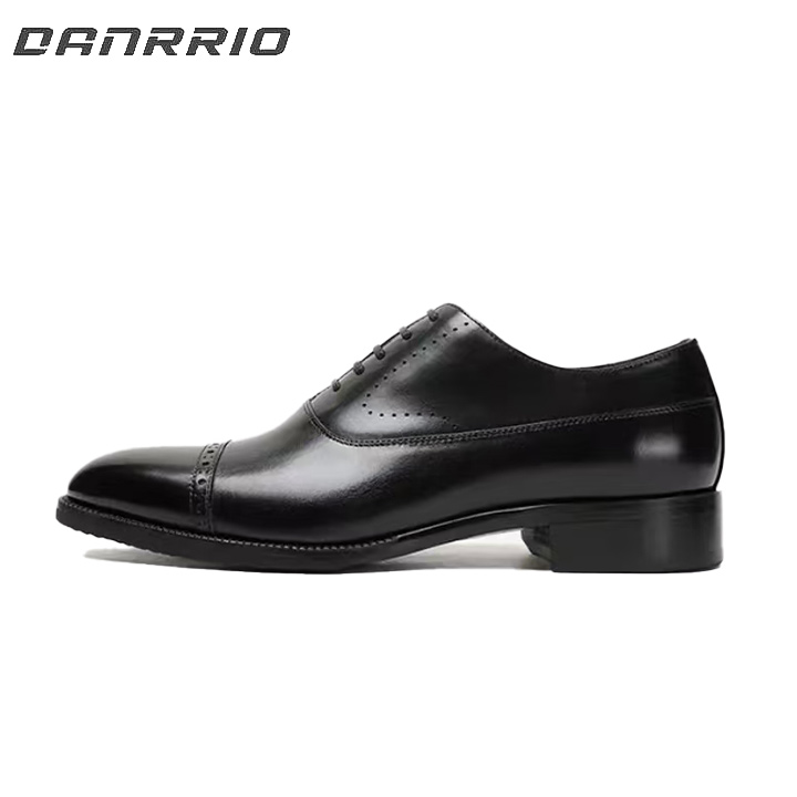 DANRRIO Business Leather Shoes Lace-up Round Toe Handmade Oxfords Wedding Shoes DANRRIO.COM DANRRIO
