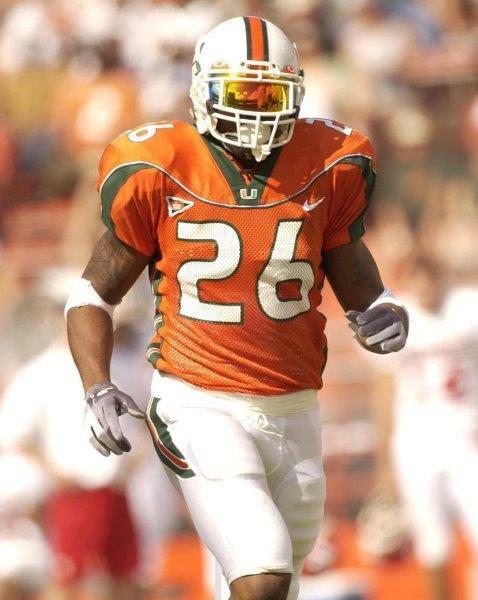 SEAN TAYLOR Miami Hurricanes Glossy 8 x 10 Photo Poster painting Poster Man Cave