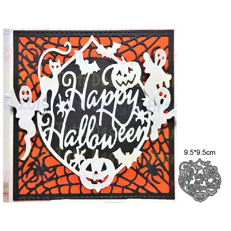 2021 New Cutting Metal Dies For Halloween Witch Cat Do It Yourself Stamps Card Gift Decoration Paper Craft Supplies
