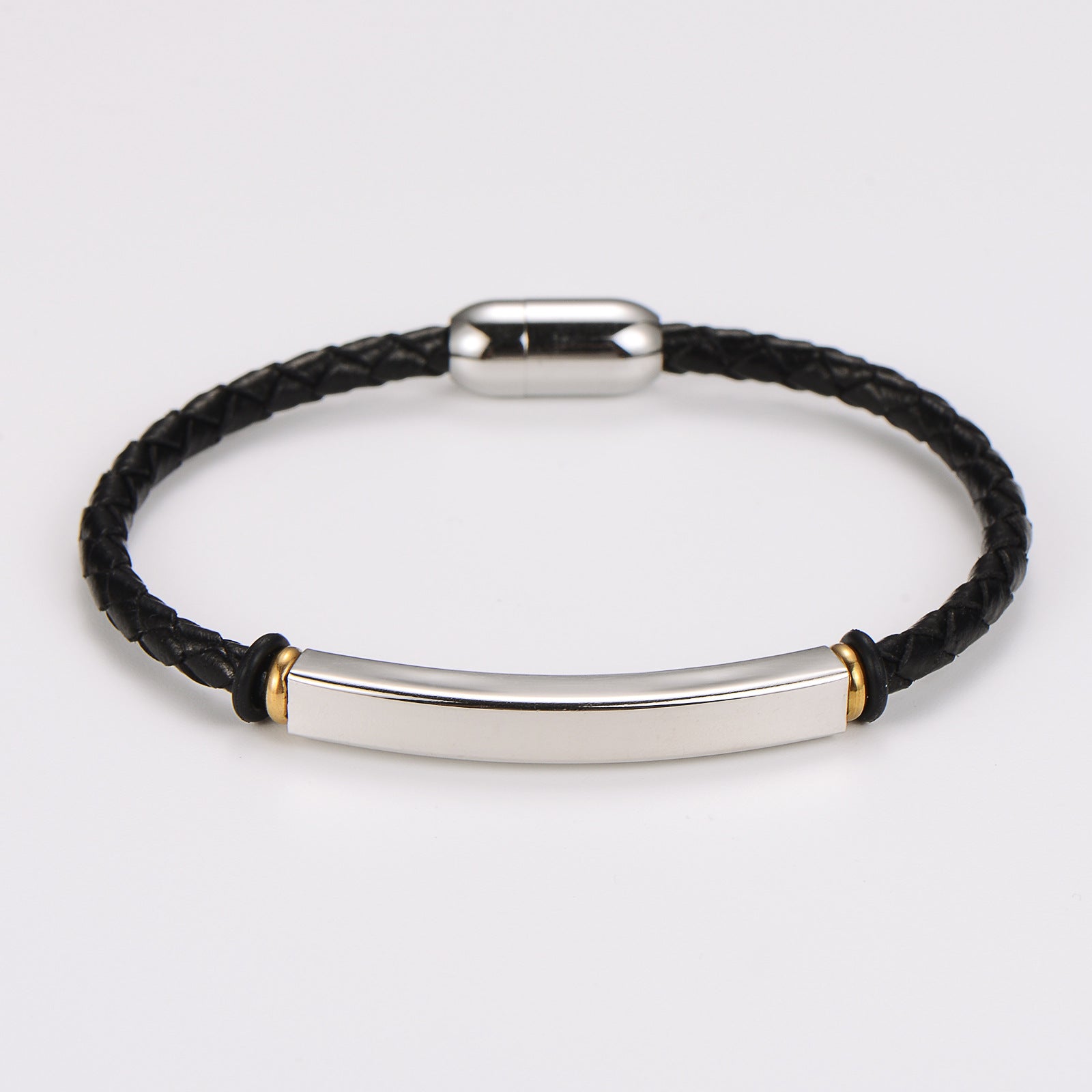 Men Minimalist Geometric Leather Bangles