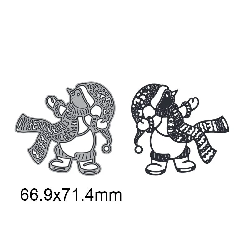 Snowman with Snowflake Metal Cutting Dies For DIY Scrapbook Cutting Die Paper Card Embossed Decorative Craft Die Cut New Arrival
