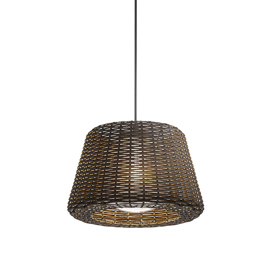 Rattan Craft Waterproof LED Outdoor Landscape Decorative Lighting Chandelier Table Lamp