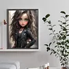 Sweet Cool Girl-Full Round Diamond Painting 30*40CM