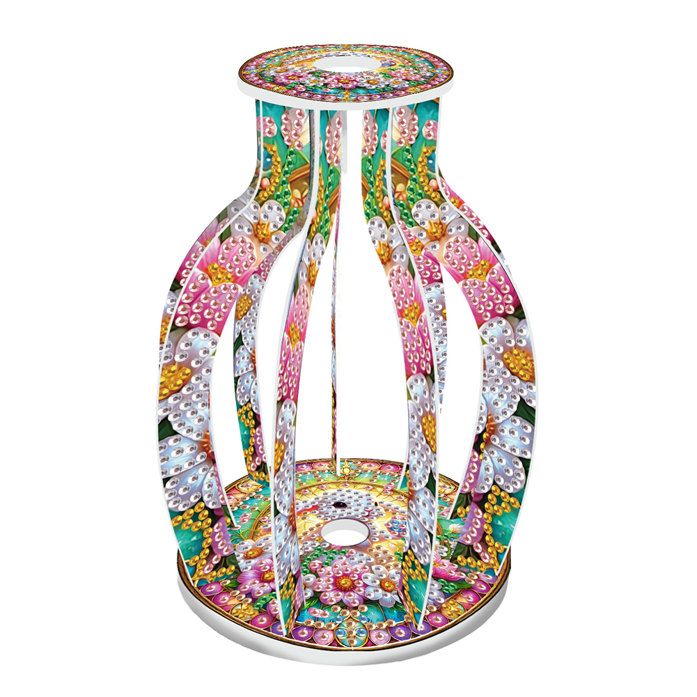 Flower Bunny Diamond Painting Flower Vase Rhinestones Desktop Ornaments