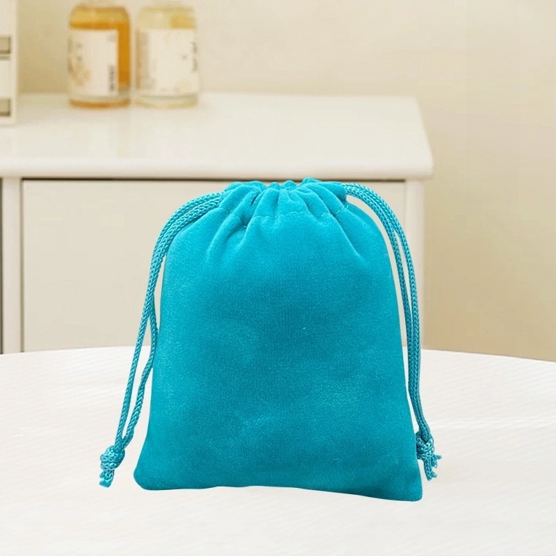 100 Pieces Factory Flannel Jewelry Packaging Bag Buddha Beads Jewelry Play Bag Brocade Bag Gift Bag Drawstring Bag