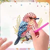 (US Local)6Pcs Acrylic Bird Diamond Painting Art Fridge Magnet for Car Mailbox Decor