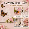 DIY Pearl Painting - Handmade Self - Adhesive Pearls - Alphabet
