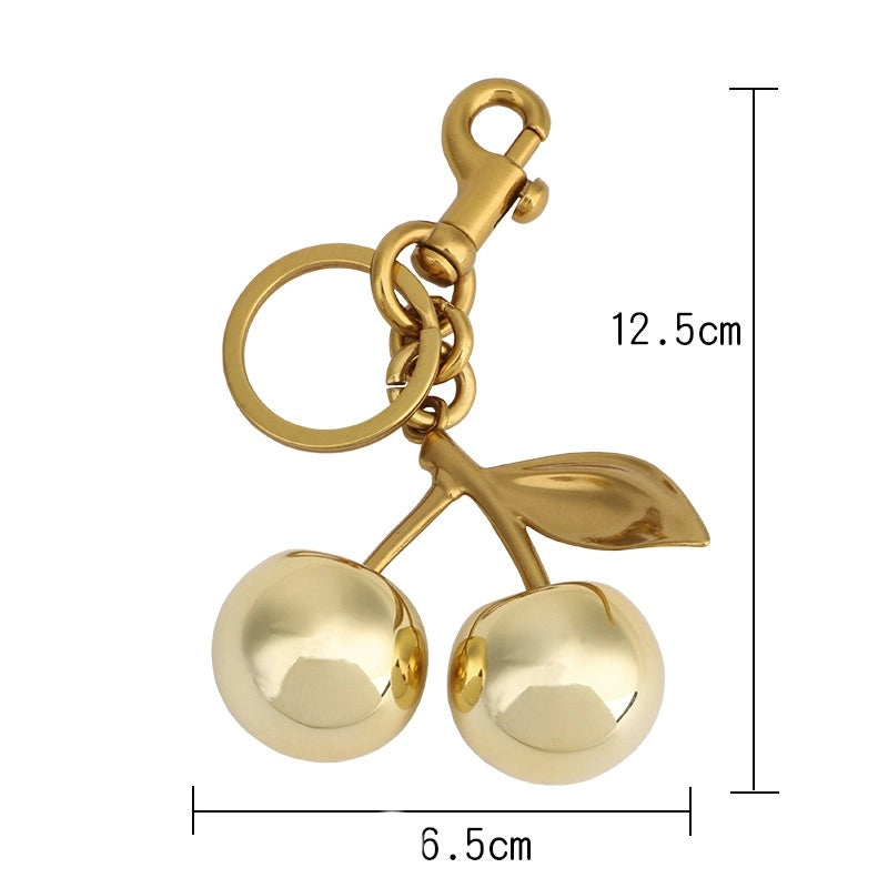Zinc Alloy Cherry Bag Charms