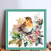 Flowers Bird - 18CT Stamped Cross Stitch 20*20cm/7.87*7.87in