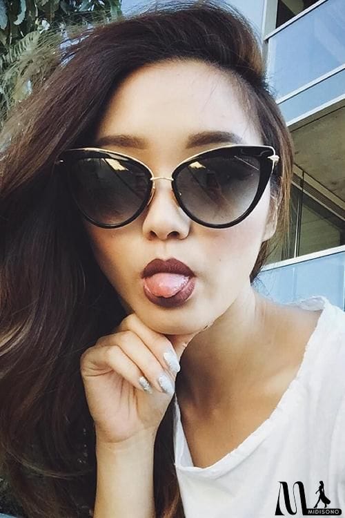 MidiSono - Dita Khaki Heartbreaker Sunglasses