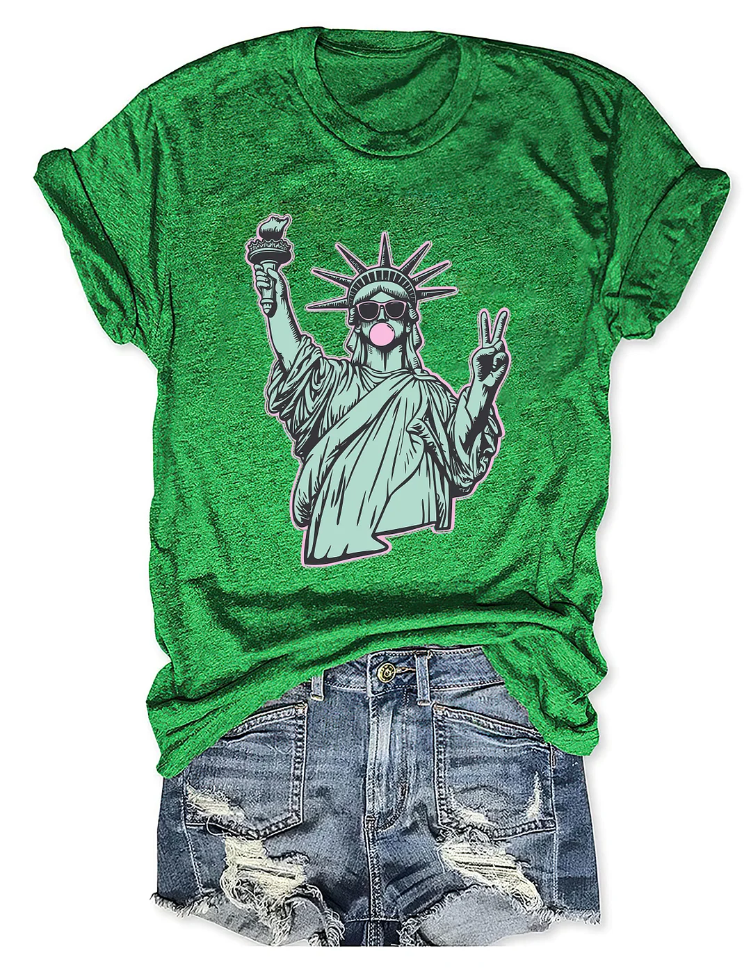 4th Of July Statue Of Liberty T-shirt