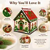 DIY Wooden House Diamond Art Painting Kit for Adults Home (Christmas Cottage)