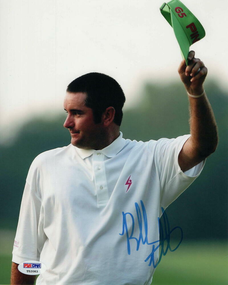 BUBBA WATSON SIGNED AUTOGRAPH 8x10 Photo Poster painting - 2012 2014 MASTERS CHAMPION, FLAG PSA